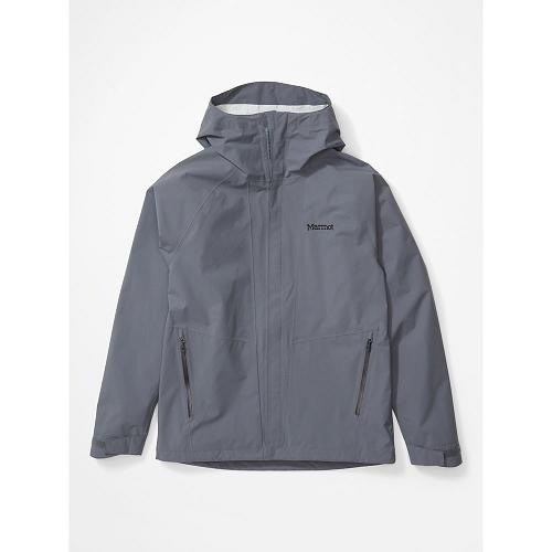 Marmot Rain Jacket Grey NZ - EVODry Bross Jackets Mens NZ5648791